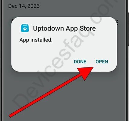 Open the app after installation